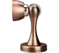 Fermaporta a parete Forte fermaporta magnetico in lega di zinco, Porta superiore impermeabile e anticollisione for interni regolabile in altezza, for porta della cucina del bagno, rosso(Noir)