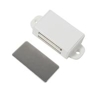 Fermaporta a pavimento in acciaio inox, senza perforazione, a ventosa, per armadio, casa, ufficio, colore bianco