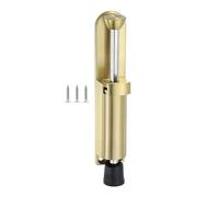 Fermaporta a pedale dorato in acciaio inox, con punta in gomma morbida, per interni ed esterni, patio, garage