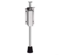 Fermaporta a pedale in acciaio inossidabile con limitatore di pavimento, design step-on, per porte in legno o ferro, montaggio verticale argento mantiene la porta saldamente nella posizione desiderata