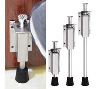 Fermaporta a pedale in acciaio inossidabile, limitatore verticale per porte in legno e ferro, 140 mm, 200 mm, 250 mm (140 mm)