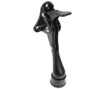 Fermaporta a Pedale per Porta, Lega di Zinco Nera, Regolabile | Apertura Manuale Piede, Effetto Tampone, per Porte Domestiche e Commerciali, Installazione Semplice