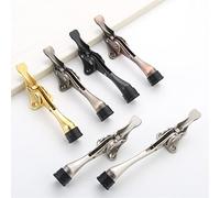 Fermaporta a pedale regolabile Fermaporta in lega di zinco Supporto Tampone in gomma Tappo montato su porta for ferramenta for mobili for la casa 1 pezzo(Small - Green Bronze)