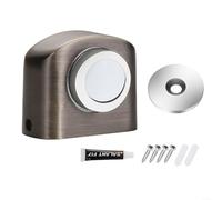 Fermaporta a ventosa in lega di zinco, costruzione robusta, design moderno minimalista (bronzo)