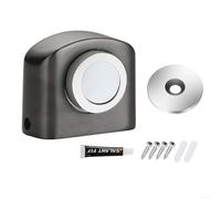 Fermaporta a ventosa in lega di zinco, costruzione robusta, design moderno minimalista (grigio)