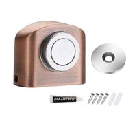 Fermaporta a ventosa in lega di zinco, costruzione robusta, design moderno minimalista (rame rosso)