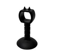 Fermaporta a ventosa in silicone morbido da 2 pezzi, protezione anti-collisione sulla parete, paraurti silenzioso for maniglia della porta, ferramenta for mobili anti-danno Per Porte(Black,L)