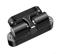 Fermaporta a ventosa invisibile, design robusto in metallo per prestazioni di lunga durata, perfetto per l'uso quotidiano (nero)