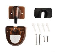 Fermaporta a ventosa, non richiede fori, per una protezione antivento e resistente e riduzione del rumore (colore nero)