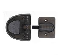 Fermaporta a ventosa, non richiede fori, per una protezione antivento e una riduzione del rumore (nero)