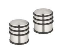 FERMAPORTA ACCIAIO INOX SET DA 2 PESANTE BLOCCA PORTE H7,5 D7 CM