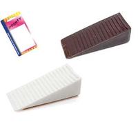 FERMAPORTA ADESIVO A CUNEO IN BLISTER- - marrone, in bl.4 pz. - 12 blister