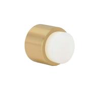 Fermaporta Adesivo Pour Mur | Ø 28 x 28 mm | Gomma Bianca | Ottone Finitura Opaca | Ottima Adesione | 100% funzionale | EVI Herrajes Mod. I-198/28-BTPM-LMT