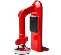 Fermaporta allarme, porta jammer, blocco porta portatile, dispositivo di sicurezza per casa, hotel e protezione personale, fermaporta regolabile con allarme 80 dB (rosso)