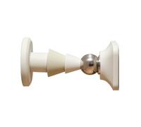 Fermaporta anti-collisione con ventosa for porta, senza fori, in silicone, forte magnete, silenzioso, a terra Per Ufficio Camera(White)