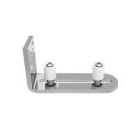 Fermaporta anti-vibrazione in acciaio inossidabile, fermaporta for porta del fienile, doppia puleggia, rotaia di sollevamento, accessori for guide spinta e trazione, ferramenta for guida terra