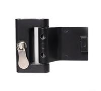 Fermaporta antifurto portatile, leggero, da viaggio, per serrature di porte di hotel, uso domestico, 8 x 6 x 3 cm (è nero)