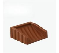 Fermaporta antivento con base antiscivolo, design a cuneo in plastica for la protezione dello spazio inferiore della porta e del pavimento(Coffee color)