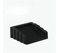 Fermaporta antivento con base antiscivolo, design a cuneo in plastica for la protezione dello spazio inferiore della porta e del pavimento(Black)