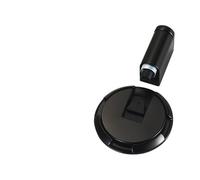 Fermaporta antivento for interni, resistente, for pavimenti, for tenere aperta la porta, meccanico, senza foratura, con viti(Black)