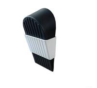 Fermaporta antivento in gomma ad alta presa, 16,4 cm | Materiale TPR ad alta presa, stabilità antivento, include rack portaoggetti da parete, set da 2 pezzi, finitura nera