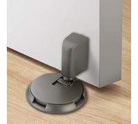 Fermaporta antivento in lega di zinco resistente, montaggio senza trapano o a vite, leva touch regolabile per vari tipi di porte, adatto per Li(grigio)