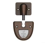 Fermaporta antivento per bagno, invisibile, anti-collisione, silenzioso, non magnetico, con struttura in ABS, 20 x 32,5 (colore caffè)