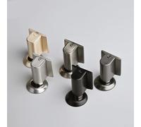 Fermaporta antivento senza punzonatura con struttura in lega di zinco e aspirapolvere meccanico per pavimento per un funzionamento stabile della porta (bianco)