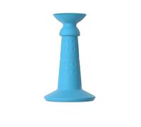Fermaporta autoadesivo - Protezione da parete in silicone, anti-collisione, forte aspirazione per camera da letto, bagno, casa (blu)