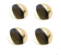 Fermaporta autoadesivo, set di 4 fermaporta da pavimento in acciaio inossidabile, fermaporta da pavimento, fermaporta da parete per tutti i pavimenti duri per proteggere pareti e mobili, oro