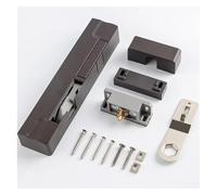 Fermaporta automatica per porta - Supporto regolabile a 180° con finitura nero/marrone | installazione compatibile con le porte interne (bianco sinistro)