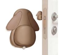 Fermaporta automatico, set di protezioni da parete, 7,9 x 5,7 cm, con design a cuscino, scudo da parete in morbido PVC, tappo per pomello della porta in stile moderno, accessorio di protezione per