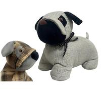 Fermaporta Cane Decorativo Per Casa e Ufficio cm29 850gr Blocca Finestre Animale Pesante Per Interni Decorativo In Tessuto Cani Fermalibri A Forma Di Cane Blocca Porta,Multicolore