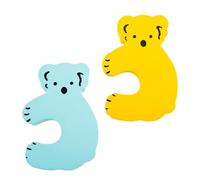 Fermaporta Cartoon Koala Antischiacciamento Dita 2 Pezzi Eva | Design Ispessito, Attenua Rumore, Formato a Coppia per Uso Domestico Colore Casuale