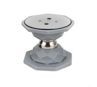 Fermaporta compatto in silicone con base magnetica per evitare danni da porte (grigio)