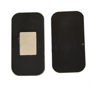 Fermaporta con design magnetico, per una chiusura fluida e silenziosa, in cucina, bagno, ufficio e soggiorno (colore nero, 1 set)