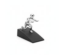 Fermaporta con Figura Umana Metallico Fermaporta Decorativo Angolato