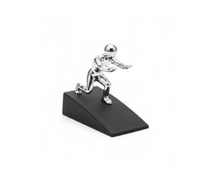 Fermaporta con Figura Umana Metallico Fermaporta Decorativo Angolato
