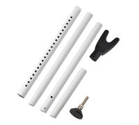 Fermaporta con funzione ammortizzante e meccanismo retrattile per appartamenti e case a schiera per porte (bianco)