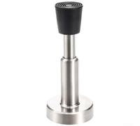 Fermaporta con meccanismo idraulico corpo in acciaio inox e paraurti in gomma per assorbire e limitare la generazione di rumore (103 mm spazzolato)