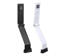 Fermaporta con pedale per un facile abbattimento, senza fori, tenuta stabile per porte e schermi, con gomma antiscivolo e struttura in acciaio inox (bianco)