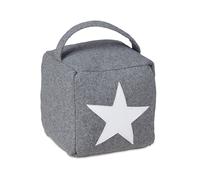Fermaporta con stella Peso per porte 1,3 kg Grigio Fermaporta decorativo