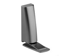 Fermaporta con ventosa in ABS e installazione senza punzonatura per evitare danni dalla porta, adatto per più tipi di porte in spazi residenziali (argento)