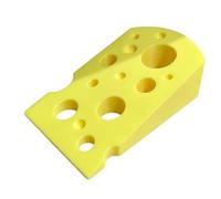 Fermaporta con zeppa formaggio antiscivolo per vivere, Yellow | Texture in resina sintetica con articoli decorativi per la casa per appassionati cucina, bagno e decorazione