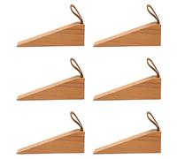 Fermaporta Cuneo 6PCS Fermaporta in legno compatto lucido lucido per pompiere per casa, appartamento, ufficio, hotel, durevole, fatto a mano, di sicurezza, fermaporta di sicurezza