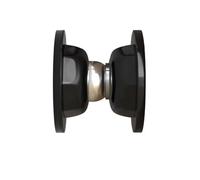 Fermaporta da 2 pezzi, corto, anti-collisione, antivento, in silicone, for uso domestico, muto, con punzonatura libera Per Uffici E Camere Da Letto(Black)