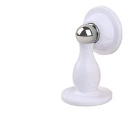Fermaporta da 3 pezzi senza trapano con cuscinetto anticollisione in silicone, supporto for porta for fissare la dietro e prevenire collisione per Tutti i Pavimenti Duri(White)