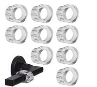 Fermaporta da, fermaporta per maniglia - Paraurti per maniglia per porta trasparente 9X - Nessuna per trapano Maniglia Buffer Nessuna per porta trapano Lo schermo da parete previene alla par