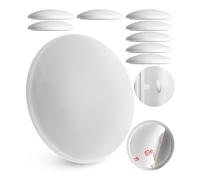 Fermaporta da parete, 10 pz x Ø 40 mm, paracolpi autoadesivi colore bianco, tenuta extra forte con adesivo, protegge le pareti dagli urti di maniglie delle porte, para colpi porte casa, door bumper