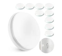 Fermaporta da parete, 10 pz x Ø 40 mm, paracolpi autoadesivi colore trasparente, tenuta extra forte con adesivo, protegge le pareti dagli urti di maniglie delle porte, para colpi porte casa, bumper